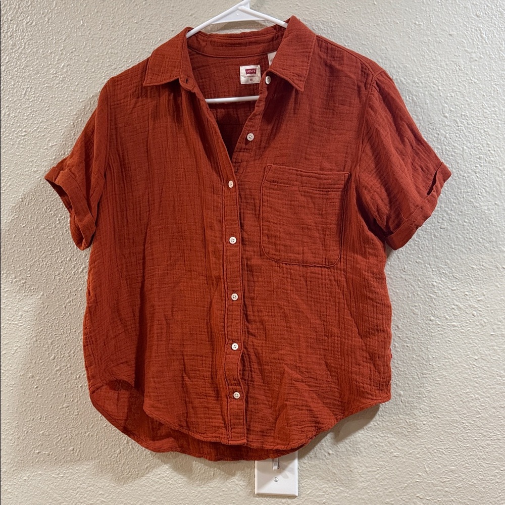Levi's Terracotta Short Sleeve Shirt